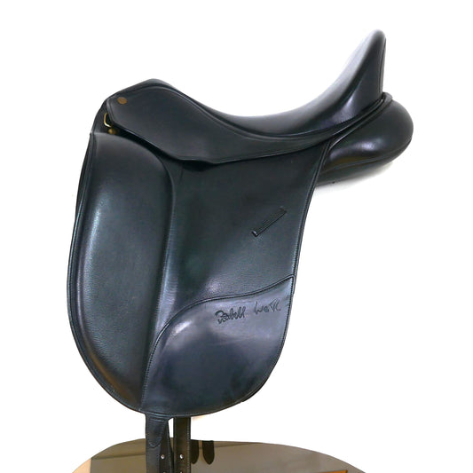 Bates Cair Isabell Werth Dressage Saddle - 17" Adjustable Black TD98