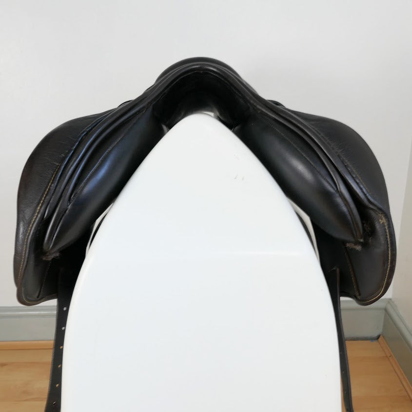 Ideal Impala Professional Monoflap Jumping Saddle - 17.5" Medium-Wide Brown TF123