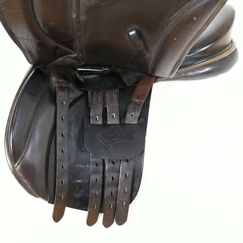 Pony, Cob & Horse Show/WHP Saddle - 16" XW Brown TE27