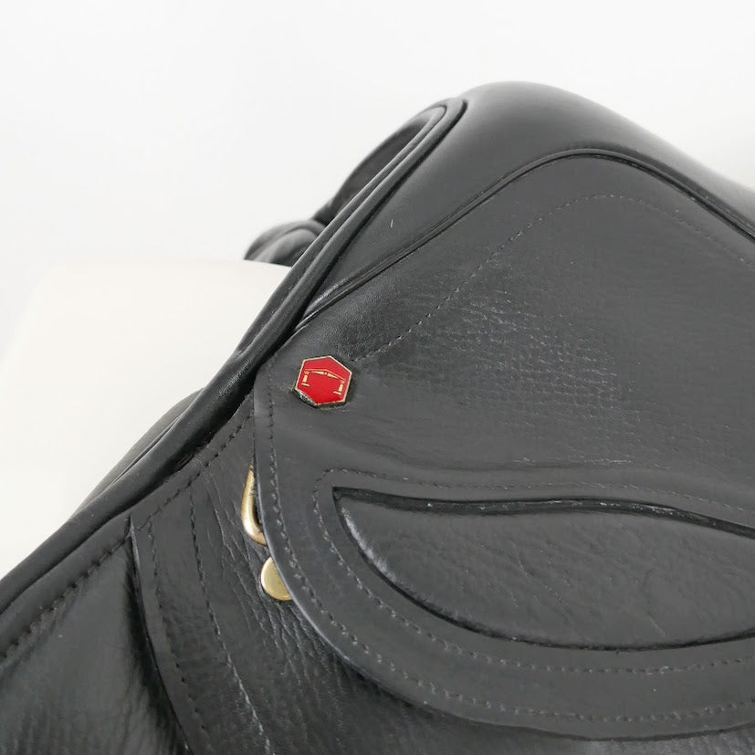 Albion Kontact Lite Jumping Saddle - 17.5" Medium-Wide Black TF126