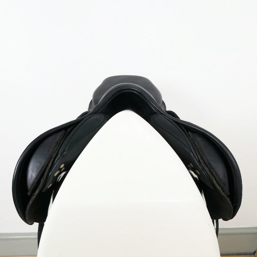 Albion Kontact Lite Jumping Saddle - 17.5" Medium-Wide Black TF126