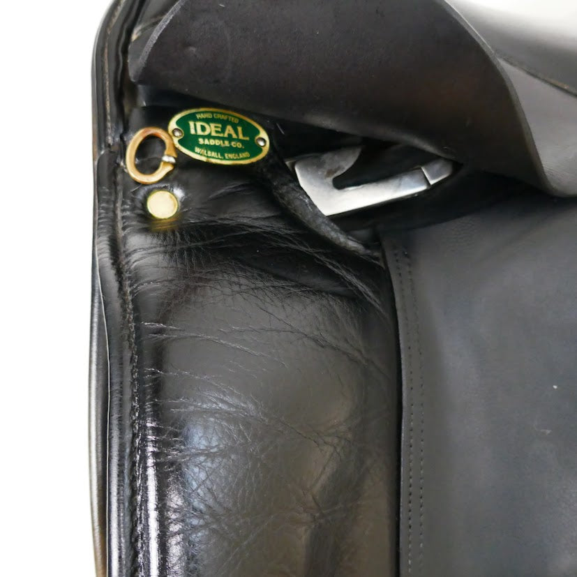 Ideal Suzannah Dressage Saddle - 17.5" Medium-Wide Black Memel Leather TD106