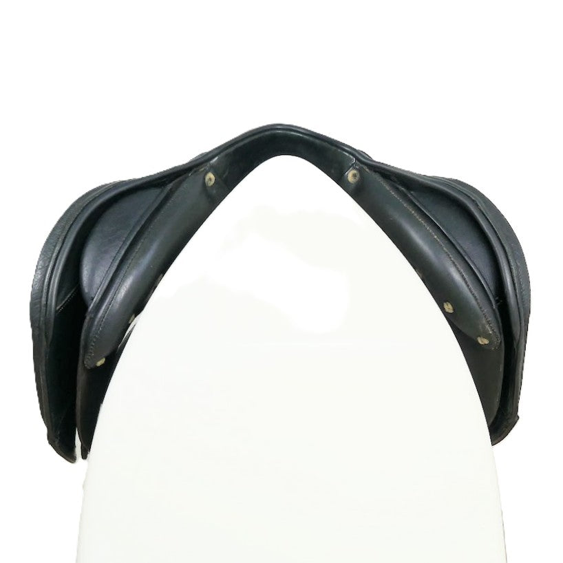Meadow Creek Aztec Jumping Saddle - 17.5" Wide Black TF221