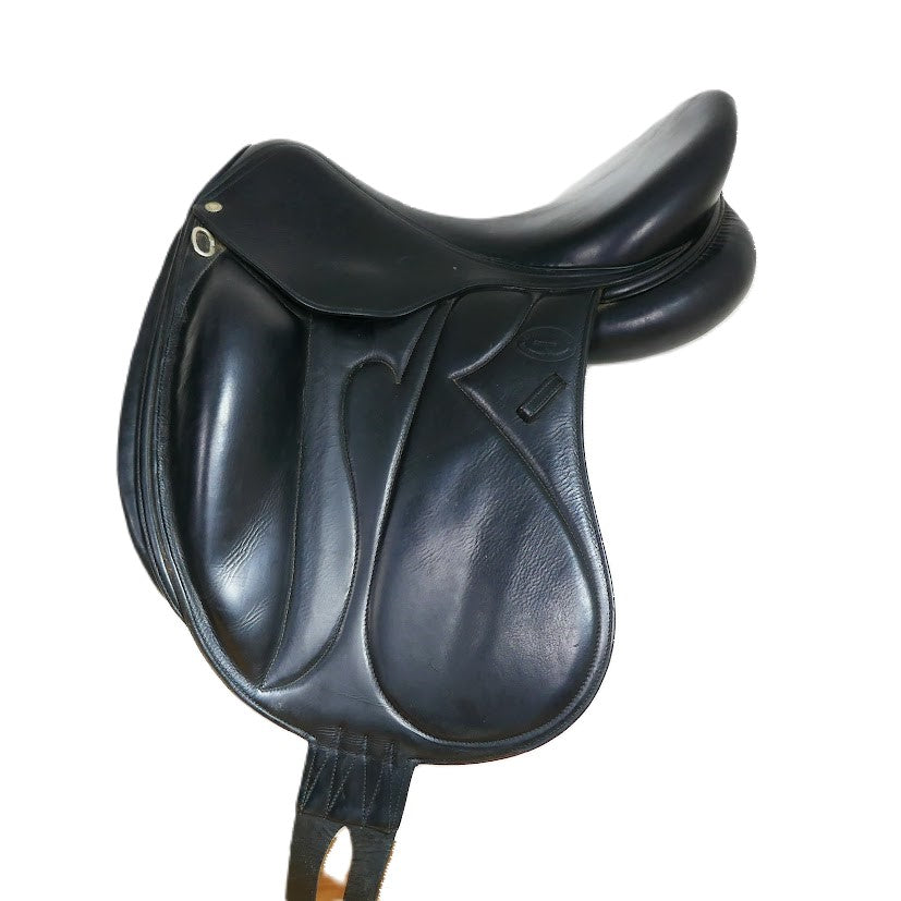 Devoucoux Makila Monoflap Dressage Saddle - 17.5" Medium Black TD127