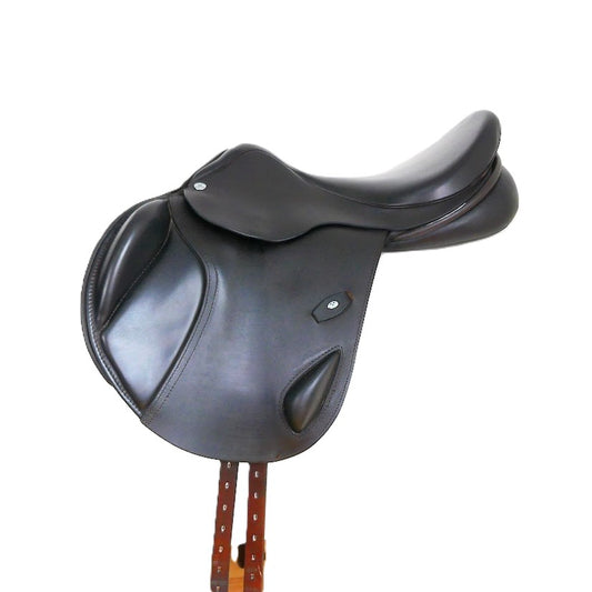 Ideal Technical & Traditional (T&T) Monoflap XC Jumping Saddle - 17.5" Adjustable Brown TF149