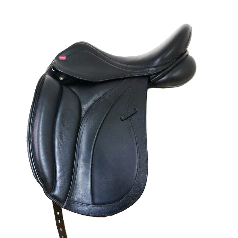GFS Monarch Low Cantle Dressage Saddle - 17" Adjustable Black TD131