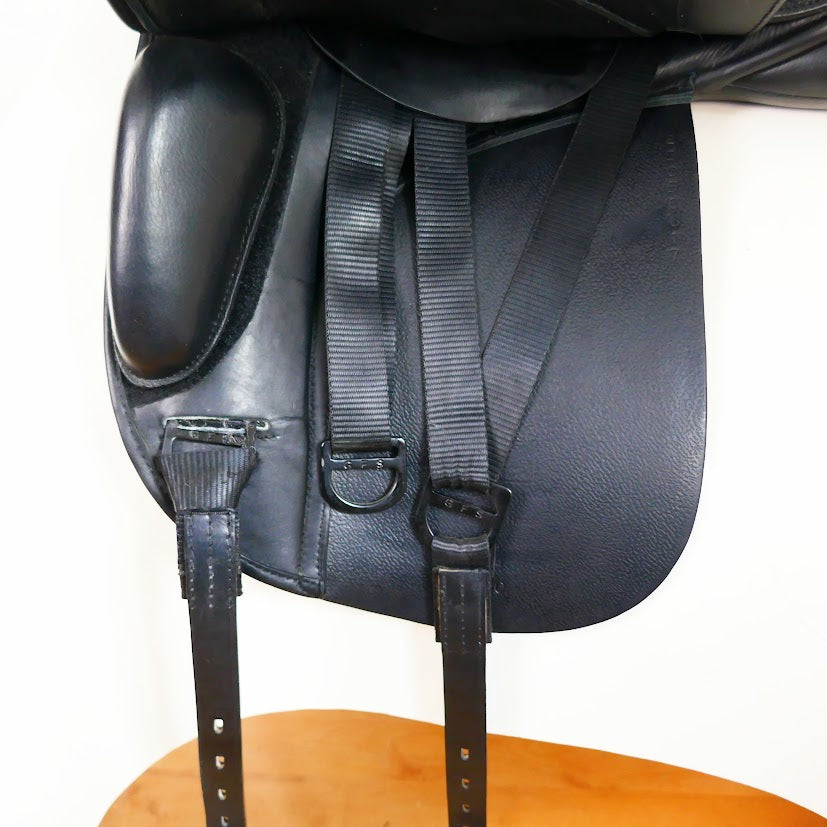 GFS Monarch Low Cantle Dressage Saddle - 17" Adjustable Black TD131