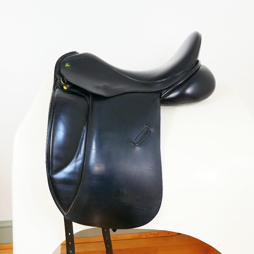 Ideal Tonishia Dressage Saddle -17" Wide (Template) Black TD134