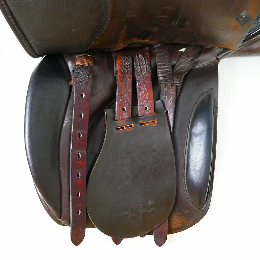 Silhouette VSD Saddle - 17.5" Extra-Wide Brown TB209