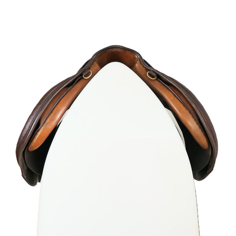 Pessoa Amo Close Contact Jumping Saddle - 17.5" Narrow-Medium (27) Tan TF175