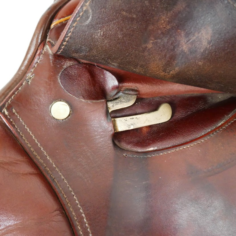 Pessoa Amo Close Contact Jumping Saddle - 17.5" Narrow-Medium (27) Tan TF175