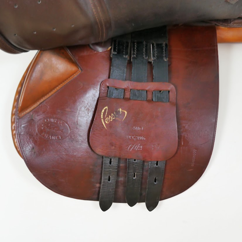 Pessoa Amo Close Contact Jumping Saddle - 17.5" Narrow-Medium (27) Tan TF175