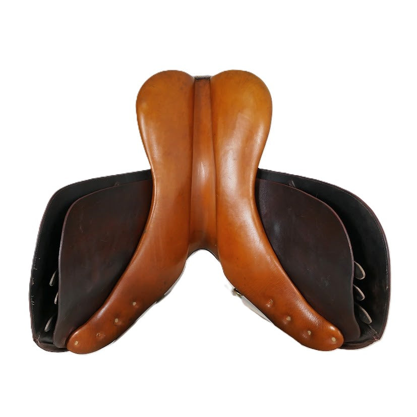 Pessoa Amo Close Contact Jumping Saddle - 17.5" Narrow-Medium (27) Tan TF175