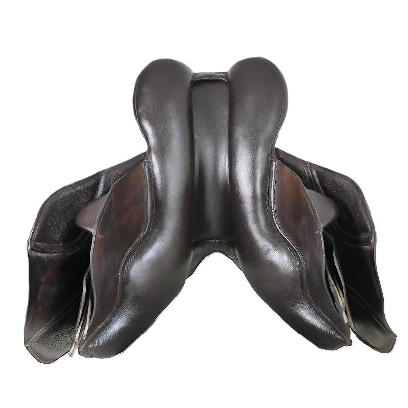 Albion MKI K2 Jumping Saddle - 17.5" Wide Brown Adjusta TF181