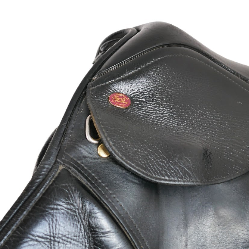 Kent & Masters S-Series Anatomic GP Saddle - 17.5" Adjustable Black TB230