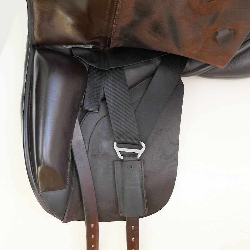 Ideal Suzannah Dressage Saddle - 17.5" Medium-Wide (P) Brown Memel Leather TD153