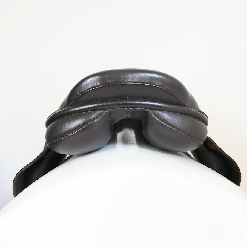Black Country Etienne Jumping Saddle - 16" Extra-Wide Brown TF196