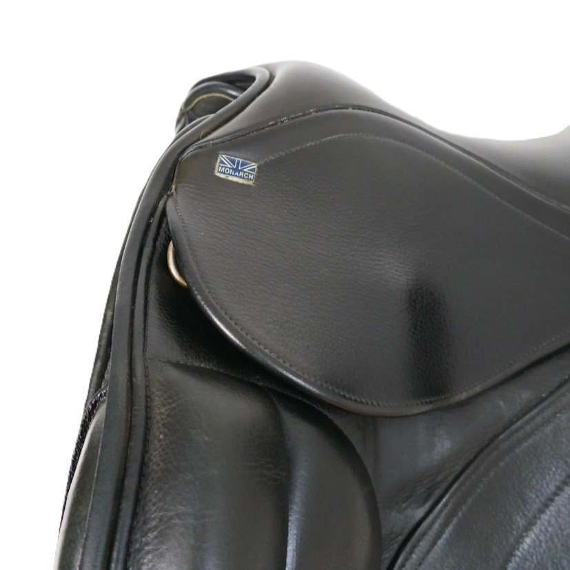 Monarch Regency Dressage Saddle - 17.5" Adjustable Black TD154