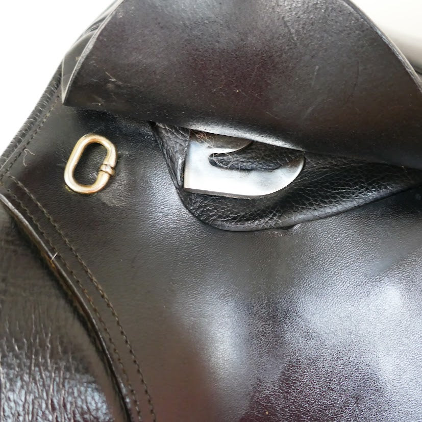 Kent & Masters Flat Back GP Saddle (MGU) - 17.5" Adjustable Black TB259