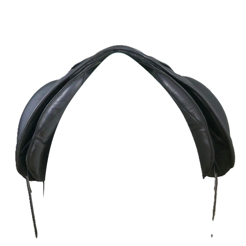 Kent & Masters S-Series Surface Block Dressage Saddle (MDR) - 17.5" Adjustable Black TD155