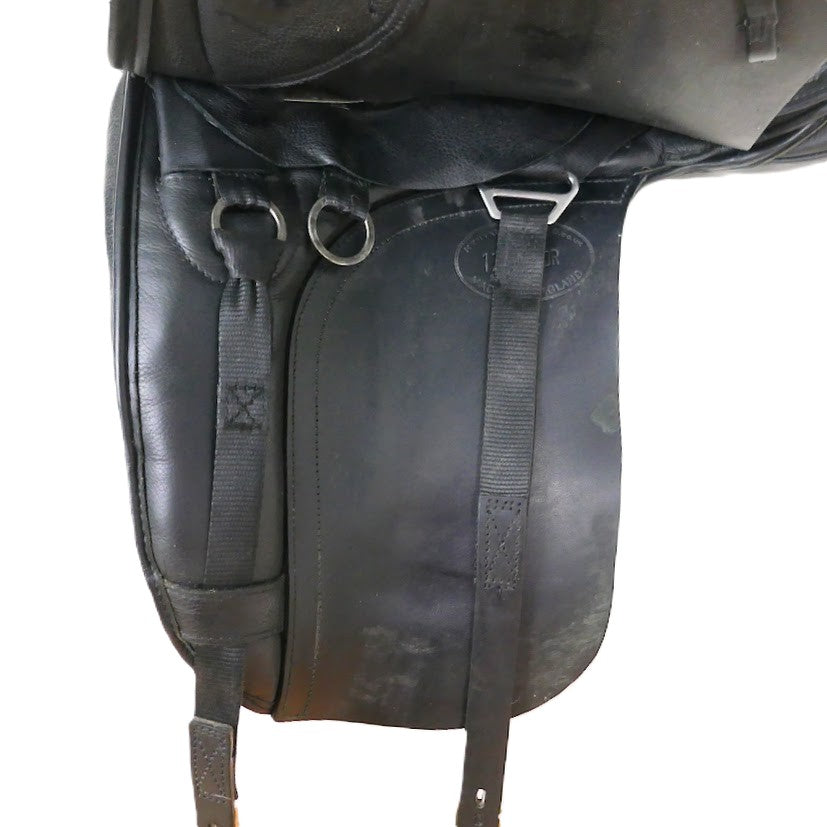 Kent & Masters S-Series Surface Block Dressage Saddle (MDR) - 17.5" Adjustable Black TD155