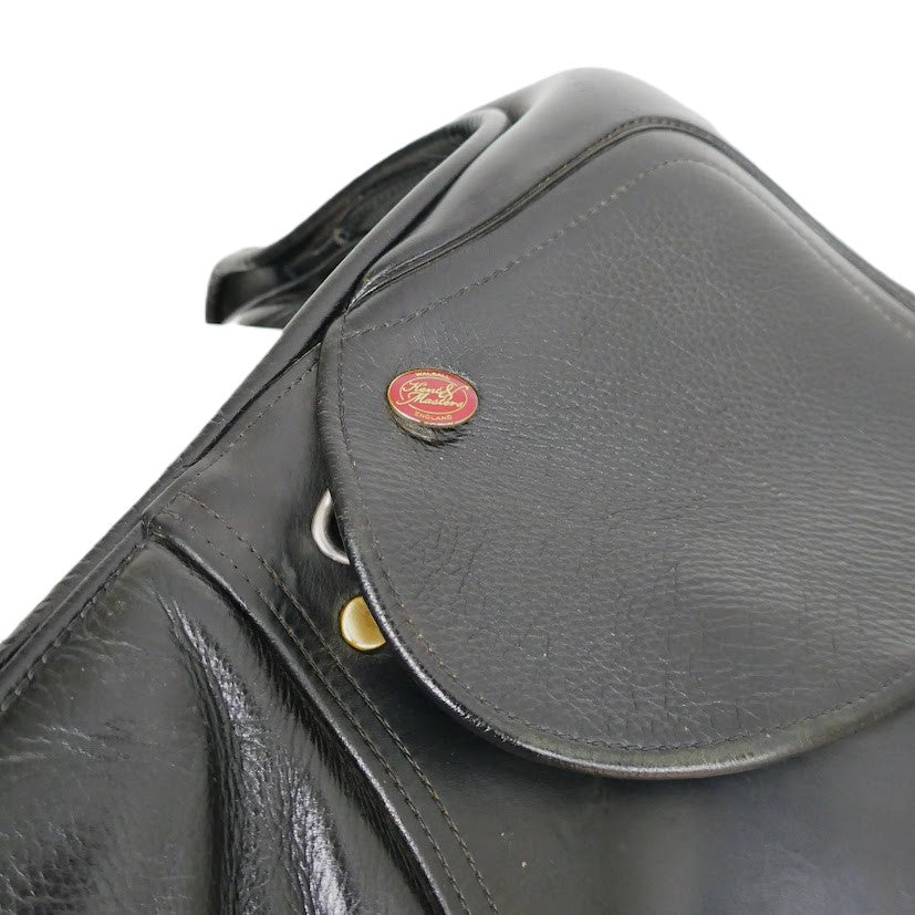 Kent & Masters S-Series Jumping Saddle (JJ) - 17" Adjustable Black TF200