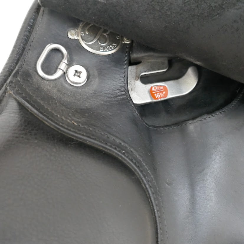 Bates Cair Caprilli SC All Purpose Saddle - 16.5" Adjustable Black TA127