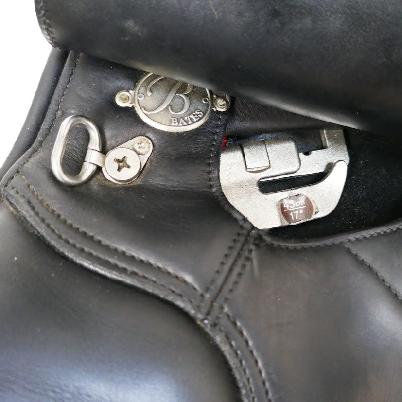 Bates Cair Luxe SC All Purpose Saddle - 17" Adjustable Black TB274