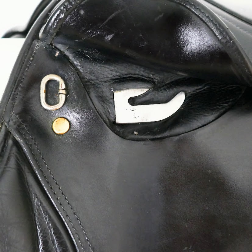 Kent & Masters Jumping Saddle (JU) - 17.5" Adjustable Black TF203