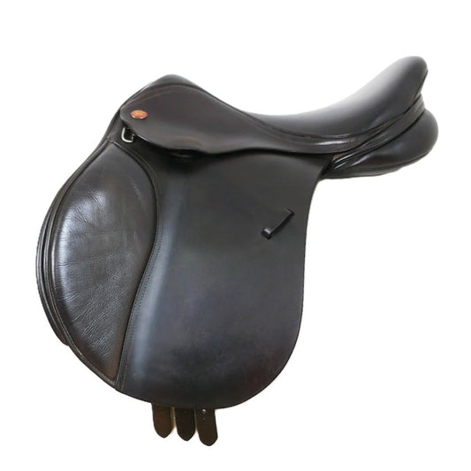 Kent & Masters Long Leg Pony Club GP Saddle - 16" Adjustable Brown TA133