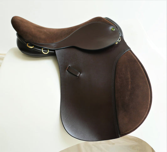 Ideal WHP Saddle - 17.5" Wide (Template) Brown TE3