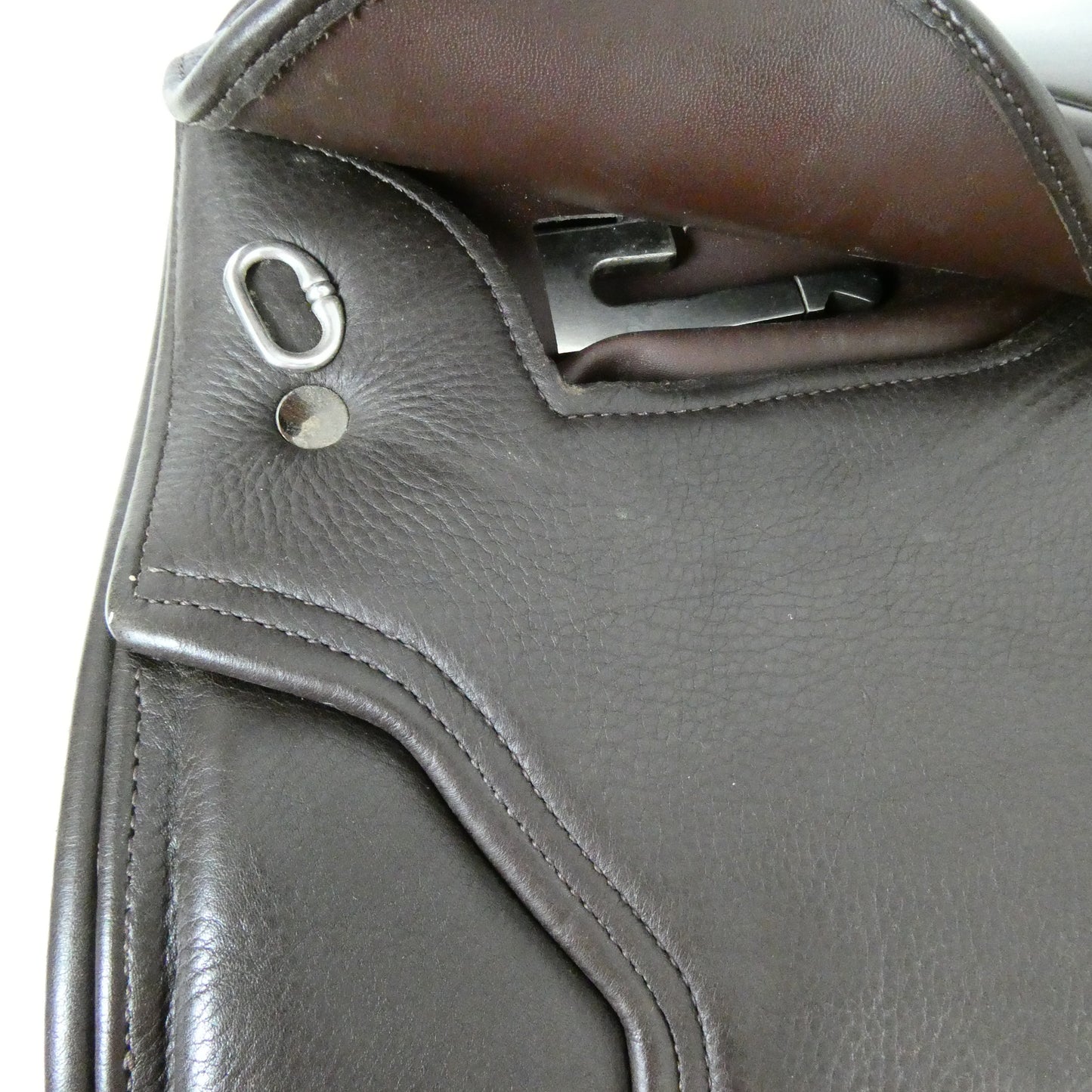 John Whitaker Hebden Show Hunter/VSD Saddle - 16" Adjustable Brown TE37
