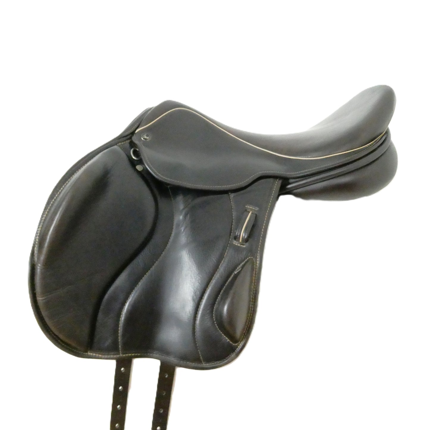 Ideal Impala Professional Monoflap Jumping Saddle - 17.5" Medium-Wide Brown TF216
