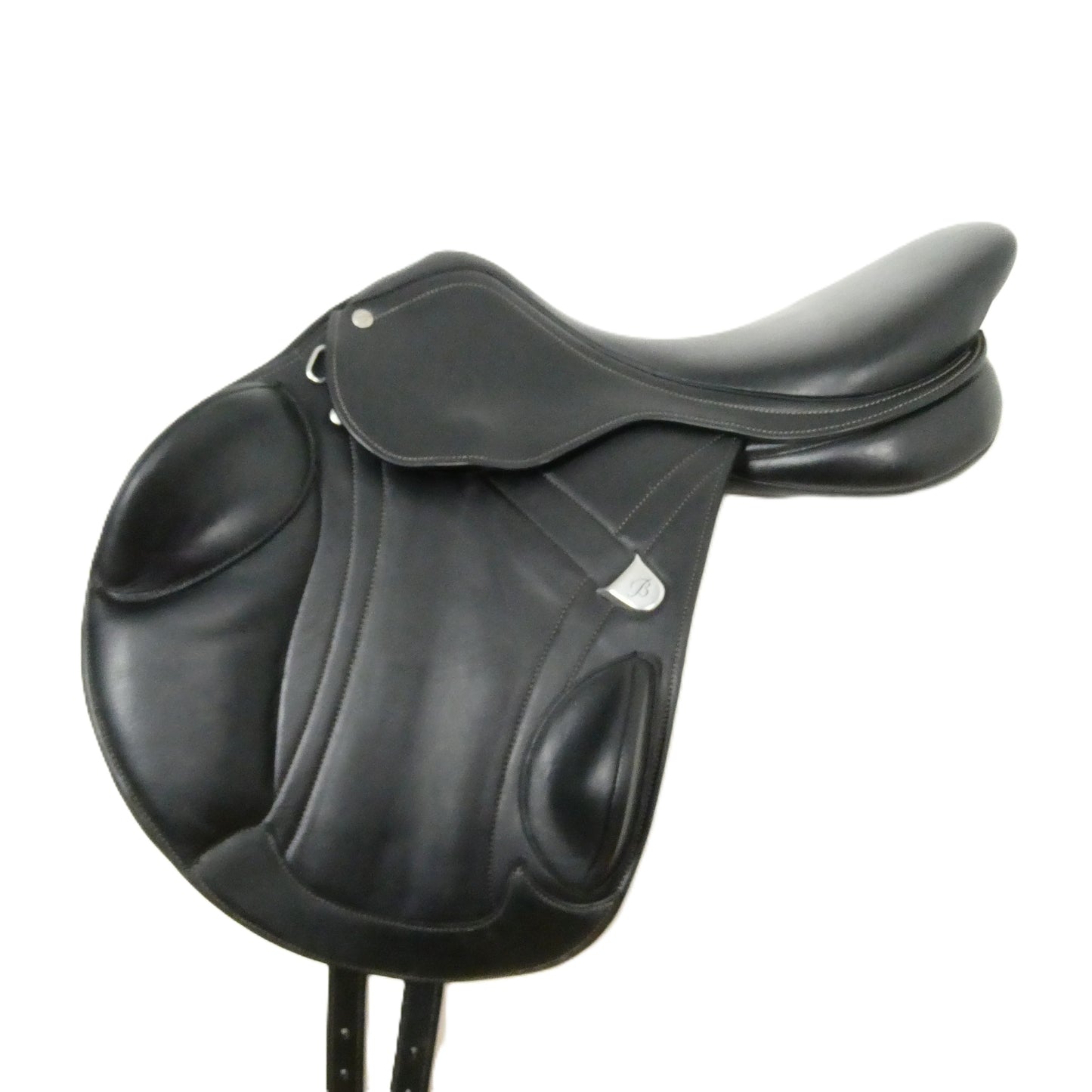 Bates Advanta Close Contact Jumping Saddle - 17" Adjustable Black TF218