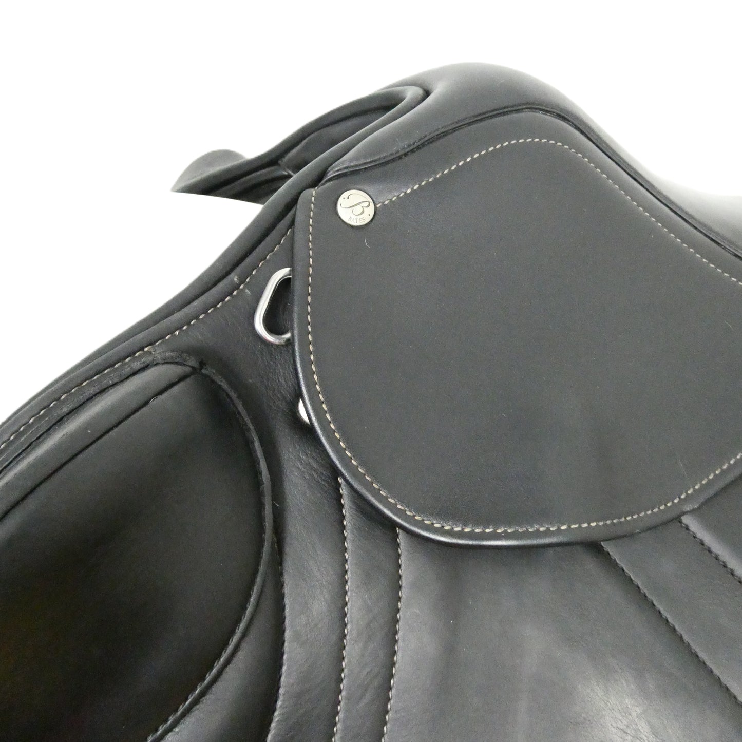 Bates Advanta Close Contact Jumping Saddle - 17" Adjustable Black TF218