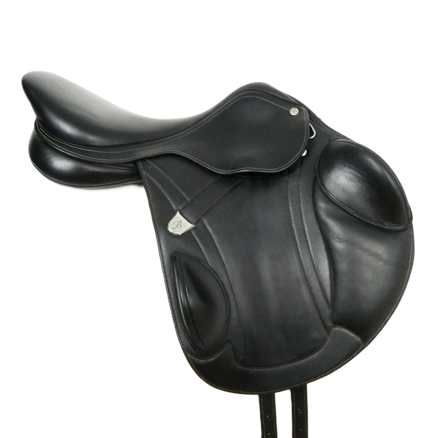 Bates Advanta Close Contact Jumping Saddle - 17" Adjustable Black TF218