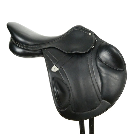 Bates Advanta Close Contact Jumping Saddle - 17" Adjustable Black TF218