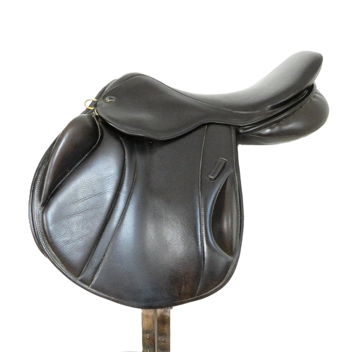 Silhouette Insignia Monoflap Jumping Saddle - 17" Medium-Wide Brown TF220