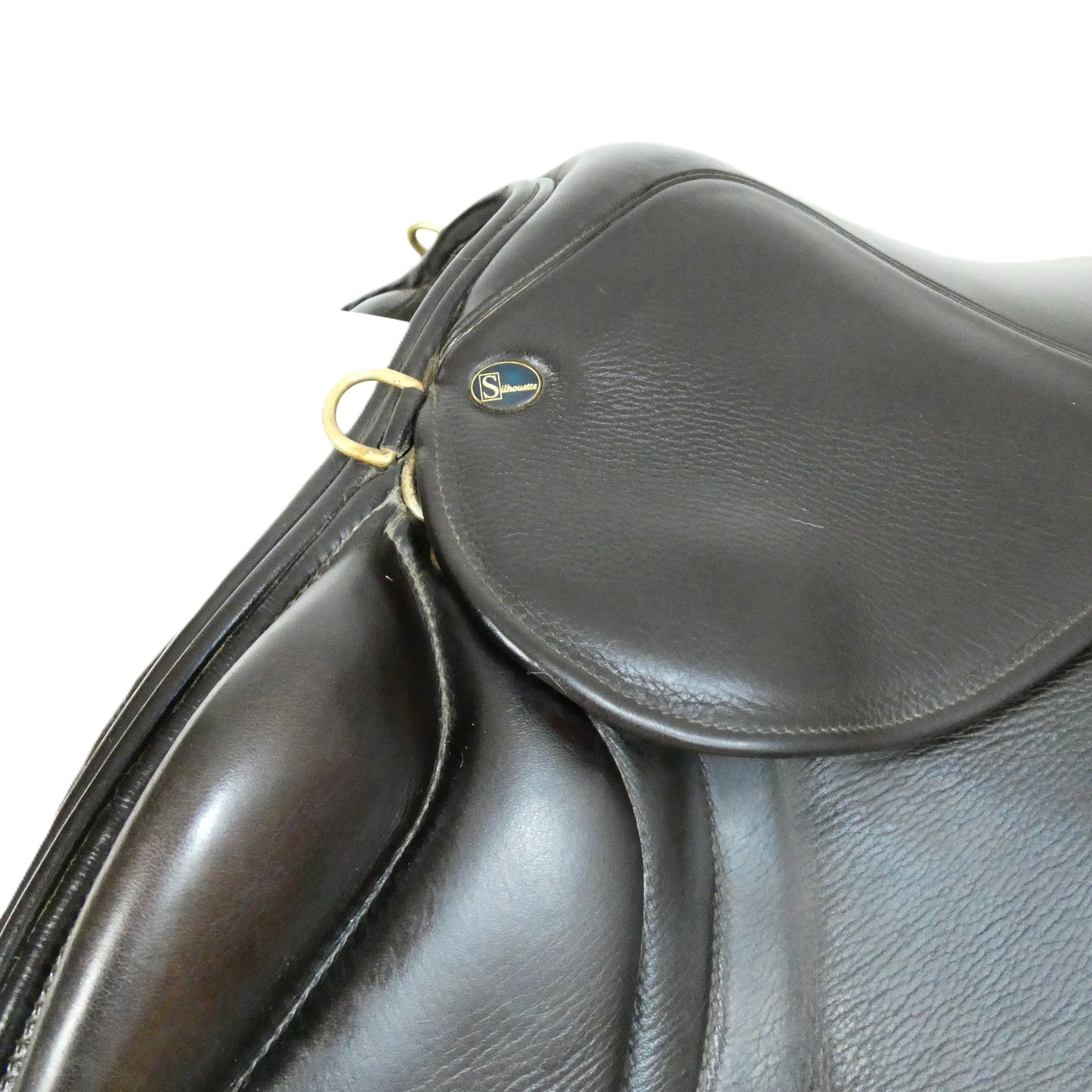 Silhouette Insignia Monoflap Jumping Saddle - 17" Medium-Wide Brown TF220