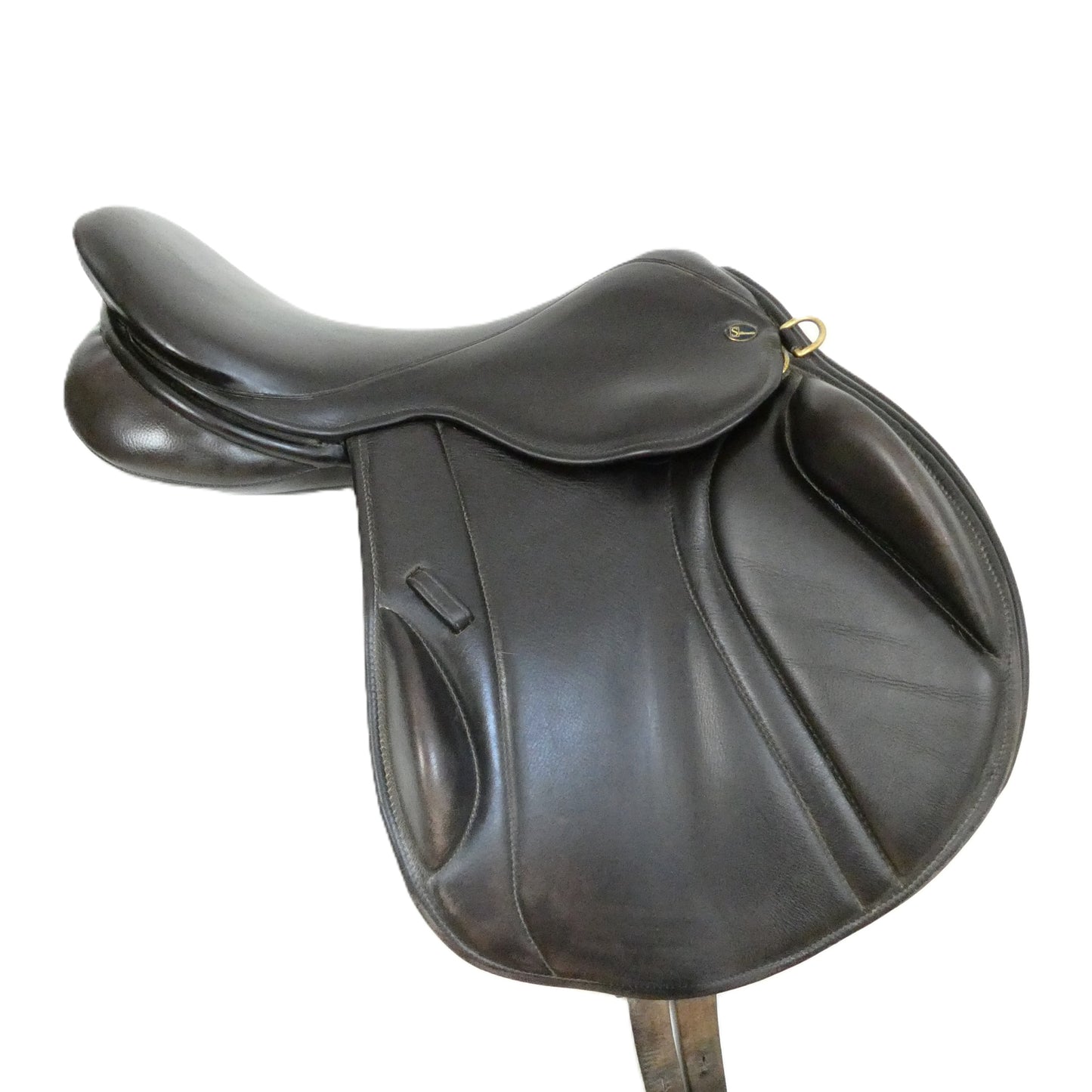 Silhouette Insignia Monoflap Jumping Saddle - 17" Medium-Wide Brown TF220
