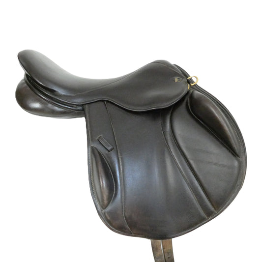 Silhouette Insignia Monoflap Jumping Saddle - 17" Medium-Wide Brown TF220