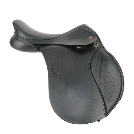 Kent & Masters Long Leg Pony Club GP Saddle - 16.5" Adjustable Black TA148