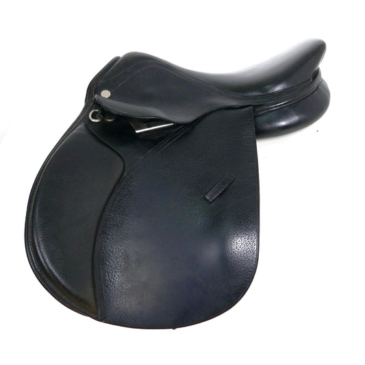 Shires Pony GP/Jumping Saddle - 14" Wide Black TA49
