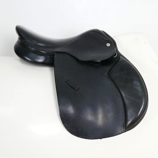 Shires Pony GP/Jumping Saddle - 14" Wide Black TA49