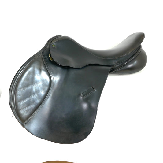 Ideal Grandee Elite Jumping Saddle - 17" Narrow-Medium Black TF85