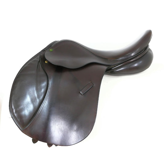 Ideal Grandee Elite Jumping Saddle - 17.5" Medium-Wide Brown TF80