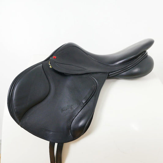 Albion Kontact Lite Jumping Saddle - 17.5" Medium-Wide Black TF126