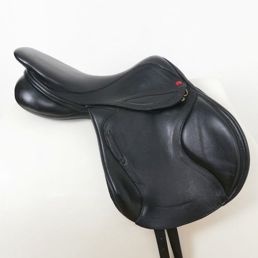 Albion Kontact Lite Jumping Saddle - 17.5" Medium-Wide Black TF126