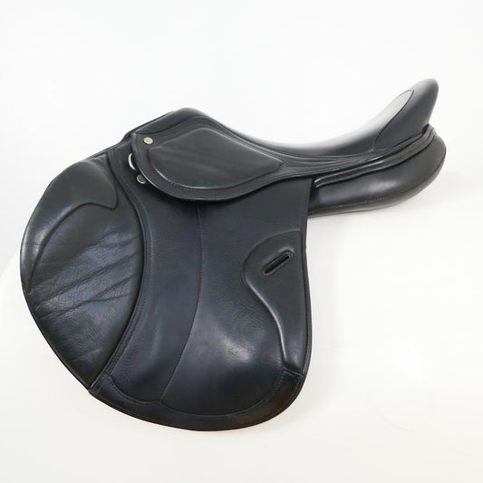 Meadow Creek Aztec Jumping Saddle - 17.5" Wide Black TF221