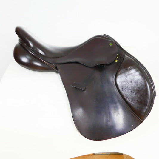 Ideal Grandee Elite Jumping Saddle - 17.5" Medium Brown TF164